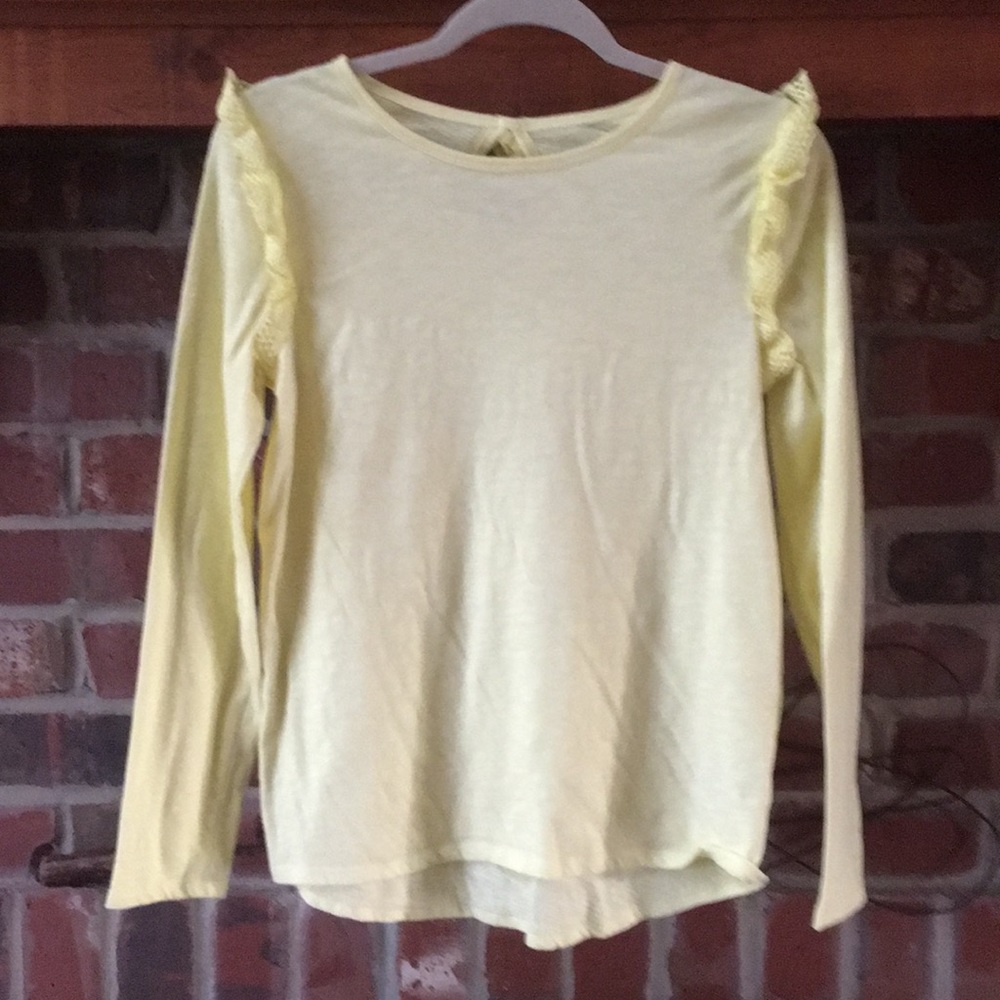 EUC Sunny Yellow Top with shoulder flair